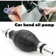 thumbnail image 4 of Hand Oil Pump for Fuel Transfer, 6mm-12mm Input Connectors, 14.5cm Length, Black, Rubber + Aluminum Alloy, One-Way Function, 4 of 8