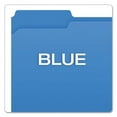 thumbnail image 4 of Double-Ply Reinforced Top Tab Colored File Folders, 1/3-Cut Tabs: Assorted, Letter Size, 0.75" Expansion, Blue, 100/Box | Bundle of 10 Boxes, 4 of 7