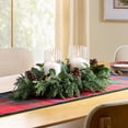 thumbnail image 5 of Better Homes & Gardens Decorative Ribbed Glass Pillar Candle Holders, Set of 2, 5 of 6