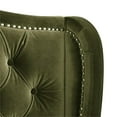 thumbnail image 3 of Maklaine Contemporary Tufted Wingback Queen Bed in Olive Green, 3 of 20