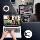 thumbnail image 1 of de luz, de luz , de luz LED para Selfie con puertos USB, para / / Maquillaje / Grabación de videos / Vlog 8 pulgadas Soledad anillo de luz selfie, 1 of 10