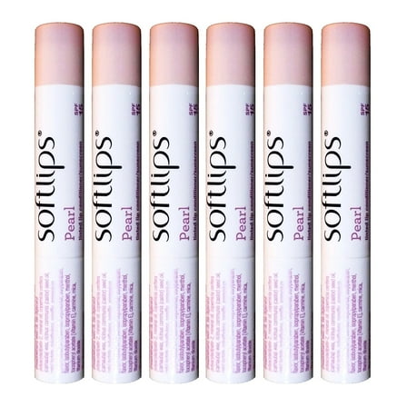 Softlips Pearl Tinted Lip Balm Conditioner SPF 15 (Pack of 6)