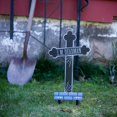 thumbnail image 4 of 3D Metal Tombstone (I.M. DEADMAN) - (Large 16.75 Tall w Steaks)-Super-Durable, Weatherproof, UV Printed - Upgrade Your Cemetery Graveyard Lawn Decor -Headstones at your Haunted House Party, 4 of 5