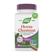 Natures Way Horse Chestnut Capsules, Promotes Healthy Leg Veins*, 250 mg per Serving, 90 Count