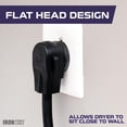 thumbnail image 4 of Iron Forge Cable 4 Prong Dryer Cord 15 ft, Black 10/4 NEMA 14-30 Plug 30 Amp Extension Cord 15 Foot for Dryer & EV with Ring Terminals, 125V/250V SRDT, 4 of 7