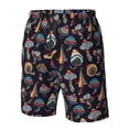 thumbnail image 6 of Uemuo Colorful Mushrooms in Doodle Style Pattern Men's Swim Trunks Hawaiian Beach Bathing Suit Swimsuits Beach Quick-Dry Shorts with Pockets-3X-Large, 6 of 9