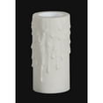 thumbnail image 2 of B&P Lamp® 6" Height, Candelabra Size (7/8" Inside Diameter) Candle Cover With Extra Wide Exterior - Ivory, 2 of 2