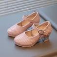thumbnail image 2 of Staki Girls Wedding Shoes Girls Dress Shoes Girl Closed Toe Cross Strap Wedding Party Mary Jane Little Big Kid Pink,13 Little Kid, 2 of 8