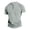 Gray, variant on JTieacloth Mens Collar Shirt Men's Short Sleeve T Shirt Summer Casual Solid Holiday Shirts Tops Black L