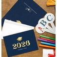thumbnail image 6 of 50 Pack 4" x 6" Graduation Thank You Cards with Self-adhesive Envelopes and Gold Foil for College & High School Commencement, 6 of 7