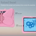 thumbnail image 3 of GSFY Kids Case for Galaxy Tab A9+ 11 Inch 2023, EVA 360° 3D Butterfly Kickstand Shockproof Heavy Duty Case with Pencil Holder for Samsung Galaxy Tab A9 Plus 11" (SM-X210/X216/X218), Pink BTFLY, 3 of 7