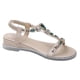 thumbnail image 3 of Bohemian Style Sparkly Flat Sandals for Women – Durable Summer Footwear for Beach, Travel, and Holiday – Comfortable Low Heel Design for Casual, 3 of 3