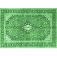 thumbnail image 1 of Ahgly Company Indoor Rectangle Medallion Emerald Green Traditional Area Rugs, 5' x 8', 1 of 4