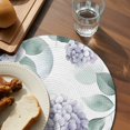 thumbnail image 4 of Round Placemats Hydrangea Leaves 15 inch Set of 4 Table Mats for Dining Table Floral Plant Heat Resistant Non-Slip Kitchen & Home Decorative Place Mat Set, 4 of 8