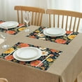 thumbnail image 3 of Pioneer Flower Floral Print Pattern Summer Placemats Table Placemats Set Of 4-Linen Kitchen Washable Placemats Table Mats 12x18 Inch Non-Slip Heat Resistant, 3 of 6