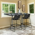 thumbnail image 3 of Regency Via Cafe High 36in. Square X-Base Table- Grey/Grey, 3 of 5