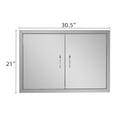 thumbnail image 2 of Zimtown Puerta de Acceso para Barbacoa de Acero Inoxidable de 31 x 30,5 Pulgadas, Metales, 2 of 8