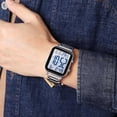 thumbnail image 4 of Men's Fashion Stainless Steel Watches Easy-Read Luminous Date Waterproof Chronograph Wristwatches, 4 of 5