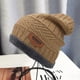 thumbnail image 5 of Gorro de invierno Temacd para hombre, unisex, de punto, de forro polar grueso, suave y resistente al frío, de felpa, para uso diario., 5 of 7