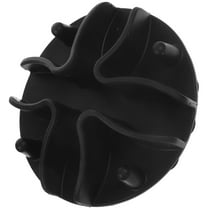 STOBOK Pet Slow Feeder Bowl Insert in Black Silicone Suitable for Indoor Use with Round Edges for Safety