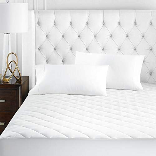 Quilted Hypoallergnic Hotel Collection Series Microfiber Mattress Pad and Wa 