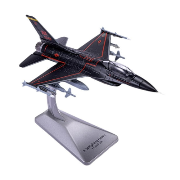 Bunblic 1/100 F16Fighter Jet Plane Model ,Fighter Aircraft Gift Sturdy Decor 1:100 Fighting Falcon Model for Home Shelf Office