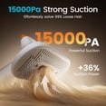 thumbnail image 3 of Oneisall LM6 15000Pa Dog Grooming Vacuum for Shedding 99% Pet Hair, 9-in-1 400W Dog Grooming Kit with 2L Dust Cup & Grooming Tools, Pet Hair Vacuum Cleaners for Home, Orange, 3 of 11