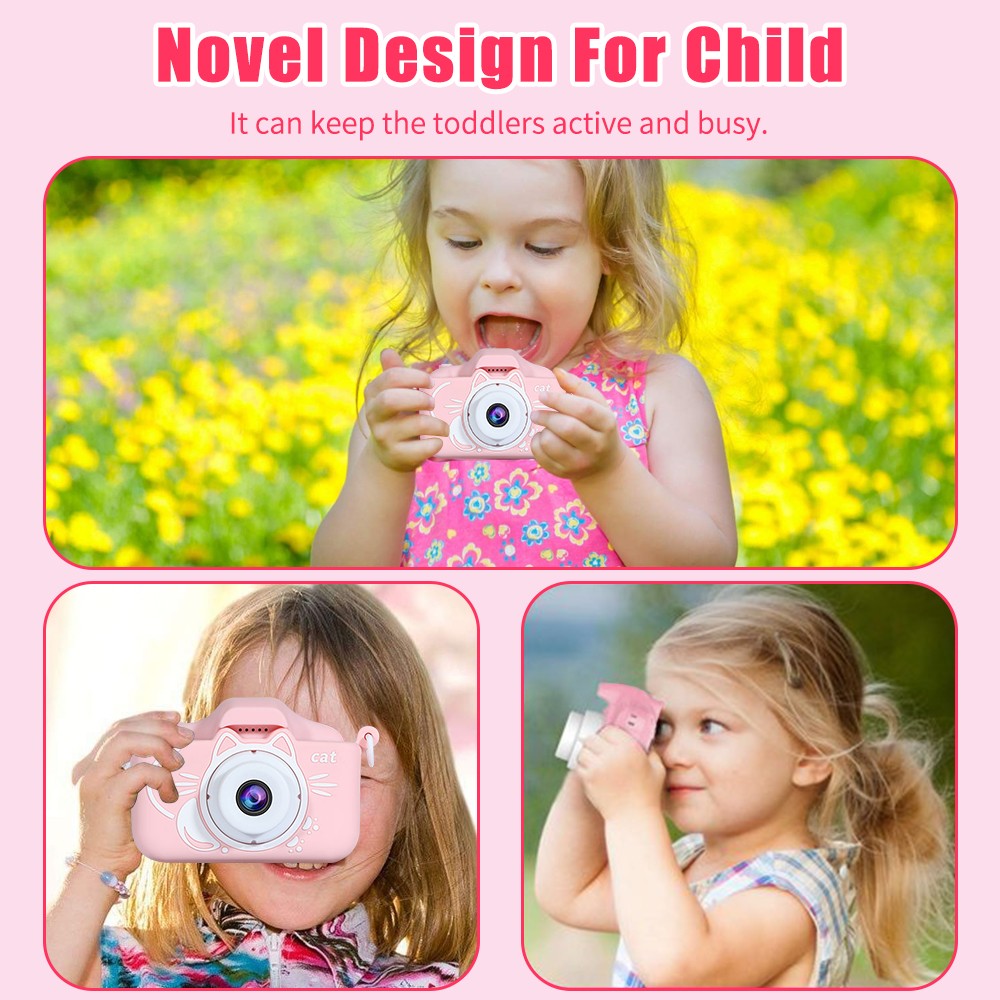 Nikicoss Kids Selfie Digital Camera, 20MP, Pink photo 2