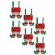 thumbnail image 1 of Small Fabric Pouches Christmas Party Favor Bag Non-Woven Fabrics Red 45x28cm 6Pcs, 1 of 5
