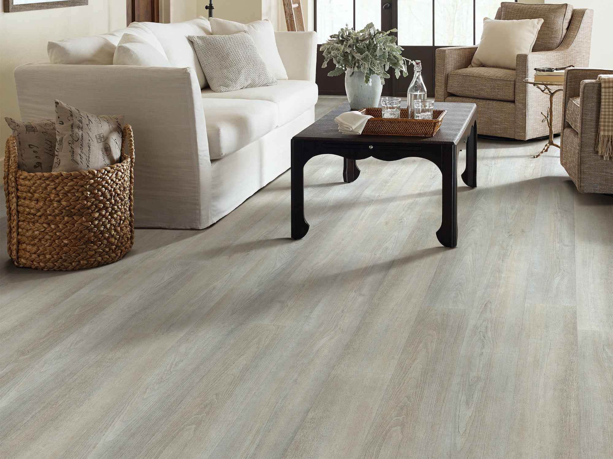 Shaw Floors Harvest Moon 6.93 in. width x 48.03 in. Color Washed Walnut, Luxury Vinyl Plank Flooring (27.73 sq. ft. / Carton) (12 Planks)