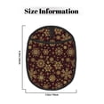 thumbnail image 3 of Pofeuu Golden Snowflakes Print Silicone Pot Mat Mitten With Hanging Loop Heat Resistant Oven Mitts Non-Slip Bbq Baking Smoking Potholders, 3 of 7