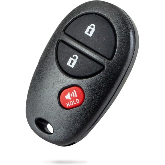 Simple Setup Remote Car Key Fob Replacement for Toyota GQ43VT20T fits Tacoma 2005 2006 2007 2008 2009 2010 2011 2012 2013 2014 2015 2016 3 Btn (1)