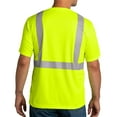 thumbnail image 4 of High Visibility Short Sleeve T-Shirts for Men Hi Vis Reflective Class 2 Mesh Tee (Safety Yellow 4 Pack XL), 4 of 6