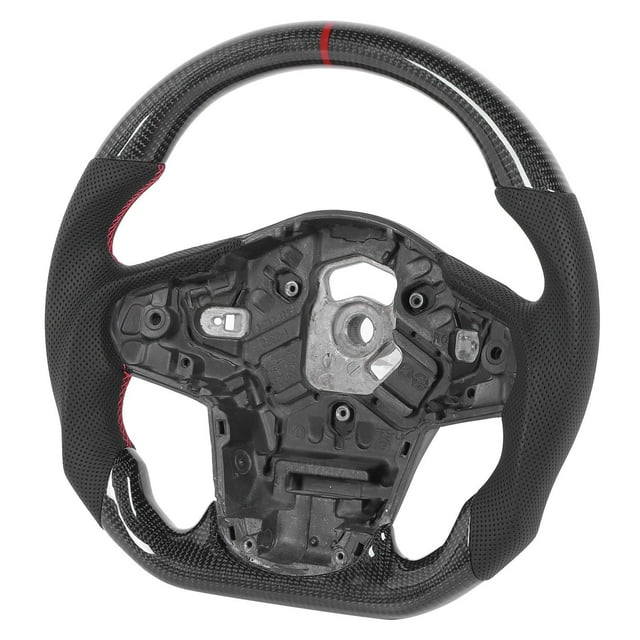 Steering Wheel, Carbon Fiber Automotive Racing Nappa Perforated Leather Fit For GR A90 2020+