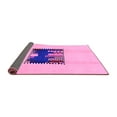 thumbnail image 2 of Ahgly Company Indoor Rectangle Abstract Purple Modern Area Rugs, 3' x 5', 2 of 4