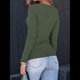 thumbnail image 5 of Camisas de Larga para Mujer, Blusas de Cuello Cuadrado, Blusas Básicas de Punto Acanalado, Conjuntos de Otoño, Ropa de Moda Verde XL, 5 of 8