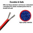 thumbnail image 4 of Cable de calibre 20 (20 AWG) - Cable eléctrico de cobre puro estañado de 2 pines de 32 pies 2468 80? Cable de extensión Flexible de 2 cables trenzados de cobre rojo y negro de conexión de 300V para lu, 4 of 5