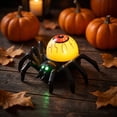 thumbnail image 2 of Tryvkinvive Halloween Spider Ornament,Light Up Eyeball Spider Decor for Halloween Decorations,Glowing Spider Figure for Halloween Indoor Outdoor Tabletop Party Decor, 2 of 6