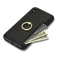 thumbnail image 5 of Feishell for iPhone 7 / 8/ SE 2020/ SE 2022 Wallet Case with Card Holder, 360°Rotation Ring Holder Kickstand, Premium PU Leather RFID Blocking Card Pocket Protective Cover, Black, 5 of 9