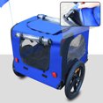 thumbnail image 6 of Foldable Pet Stroller, Dog Carriers Bicycle Trailer with Canopy and Mesh, Pet Dog Bike Trailer with Non-Slip Floor and Internal Leash for Small & Medium Dogs Cats, 45.7''L * 22.8''W * 27.6''H, 6 of 9