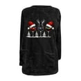 thumbnail image 4 of Christmas Sweatshirts Women Wine Glass Sherpa Pullover Oversized Fuzzy Fleece Sweater Loungwear, 4 of 5