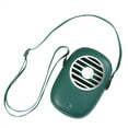 thumbnail image 2 of Ventilador USB, ventilador de cuello portátil manos libres, ventilador recargable, 3 velocidades ajustables Verde, 2 of 9