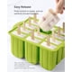thumbnail image 5 of Moldes para paletas, 12 piezas de moldes para paletas de silicona, moldes para hacer paletas sin BPA de fácil liberación, moldes para paletas de hielo, paletas caseras, 5 of 5