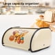 thumbnail image 4 of Caja De Pan, Caja De Metal De Gran Capacidad Bread Color Drum Shape Diseño De Tostadas De Almacenamiento De Pan Tostadas Para Contenedores De Panaderías Para Restaurantes Y Otros, 4 of 7