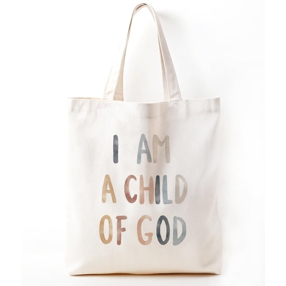Christian Canvas Tote Bag Bible Carry Tote for Women with Simple Faith-Inspired Design