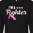 thumbnail image 4 of Inktastic Breast Cancer Awareness I'm a Fighter Long Sleeve T-Shirt, 4 of 5