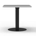 thumbnail image 2 of Niska Desk - BLACK Frame - WHITE Tabletop 60x60cm (24x24in), 2 of 7
