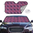 thumbnail image 2 of Fotbe Leopard Print Car Windshield Sunshade | Sun Visor Protector Front Window Shade, Keeps Out UV Rays, Keeps Your Vehicle Cool-Small, 2 of 7