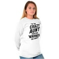 thumbnail image 4 of Crazy Aunt Funny Fave Auntie Present Women Plus Size Long Sleeve Graphic Tee Brisco Brands 3X, 4 of 5