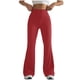 thumbnail image 1 of Pantalones de yoga de cintura alta y talle alto para mujer - Pierna ancha, poliéster/spandex, tallas S-XXL, aptos para fitness/casual, secado rápido, alta elasticidad, 1 of 5